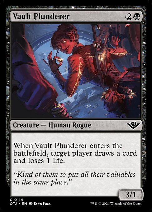 MTG Vault Plunderer OTJ 114 Regular Foil