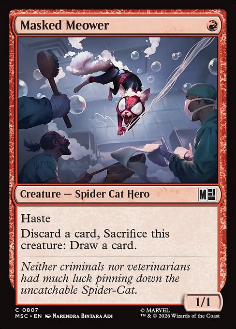 MTG Masked Meower MSC 807 Regular Nonfoil