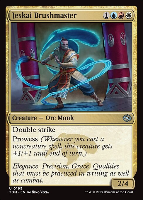 MTG Jeskai Brushmaster TDM 195 Regular Nonfoil
