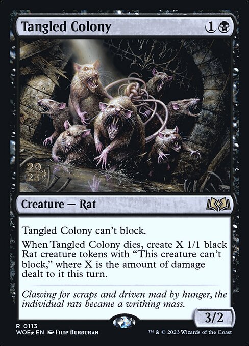 MTG Tangled Colony PWOE 113s Prerelease Foil
