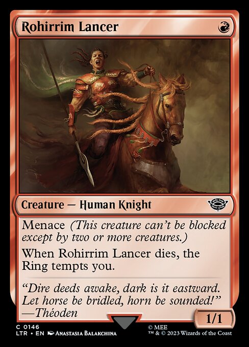 MTG Rohirrim Lancer LTR 146 Regular Foil