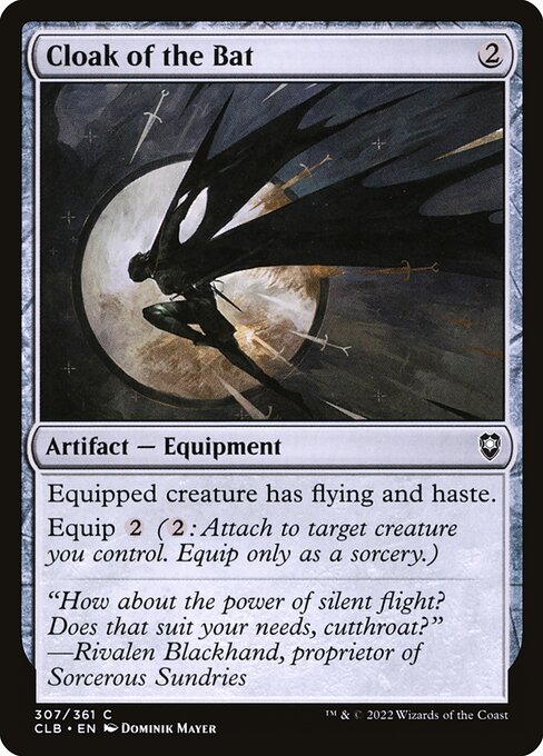 MTG Cloak of the Bat CLB 307 Regular Nonfoil
