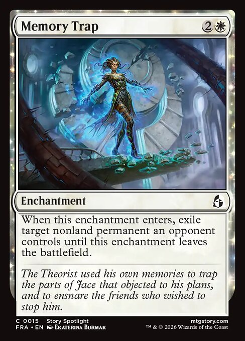 MTG Memory Trap FRA 015 Standard Foil front