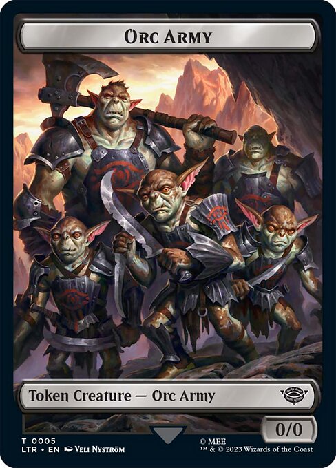 MTG Orc Army Token LTR 005 Token Foil