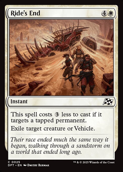 MTG Ride's End DFT 025 Regular Nonfoil