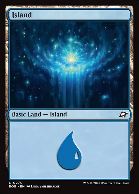 MTG Island EOE 270 Basic Land Foil