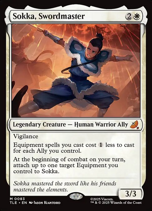 MTG Sokka, Swordmaster [TLE 083] Nonfoil