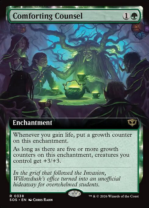 MTG Comforting Counsel SOS 338 Extended Art Nonfoil