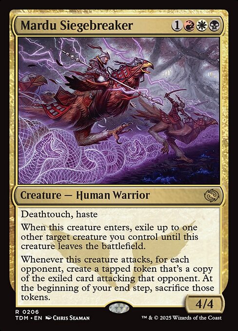 MTG Mardu Siegebreaker TDM 206 Regular Foil