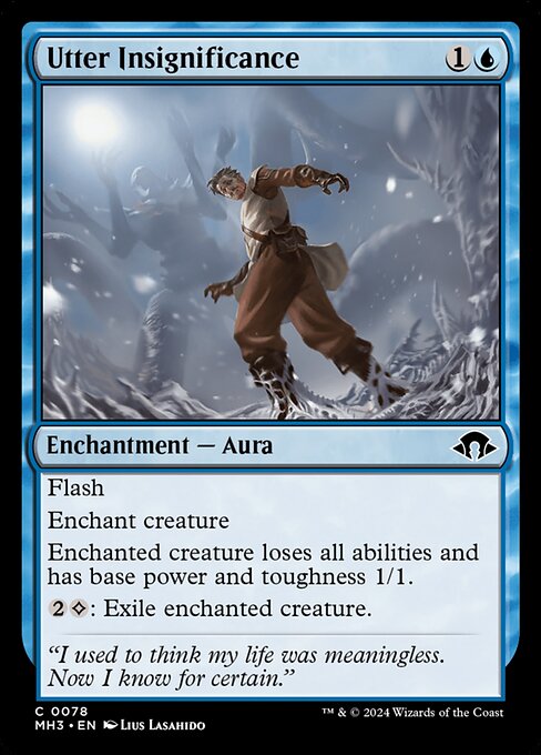 MTG Utter Insignificance MH3 078 Regular Foil