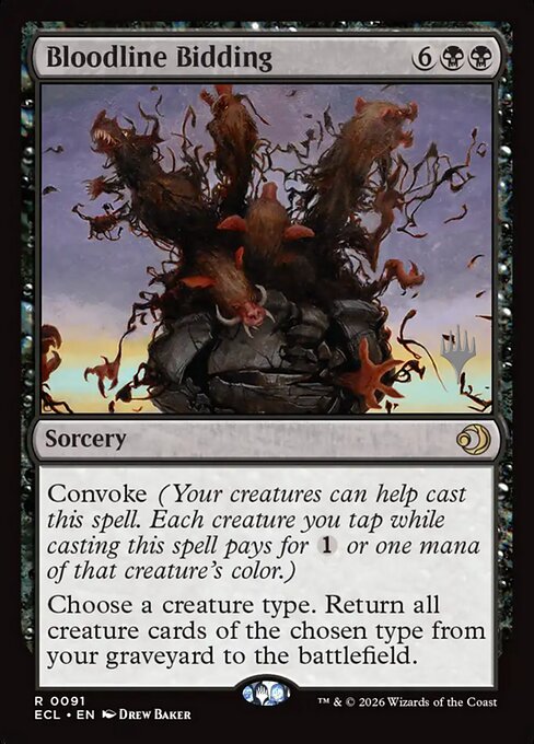 MTG Bloodline Bidding PECL 091p Promo Pack Foil