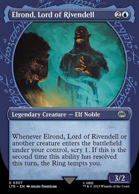 MTG Elrond, Lord of Rivendell LTR 307 Showcase Ring Nonfoil