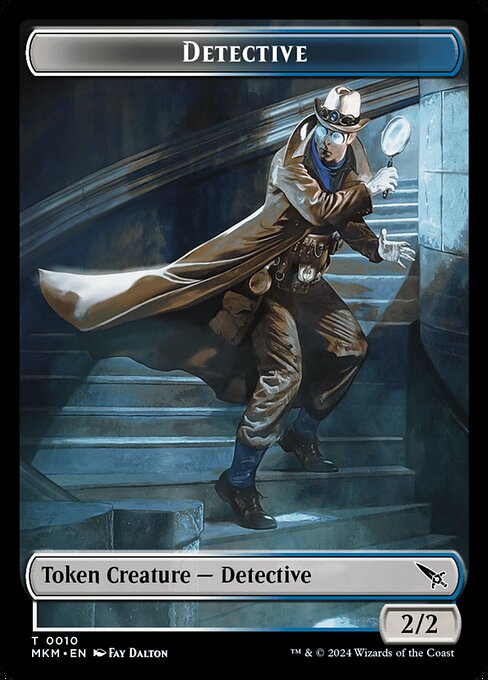MTG Detective Token MKM 010 Token Foil