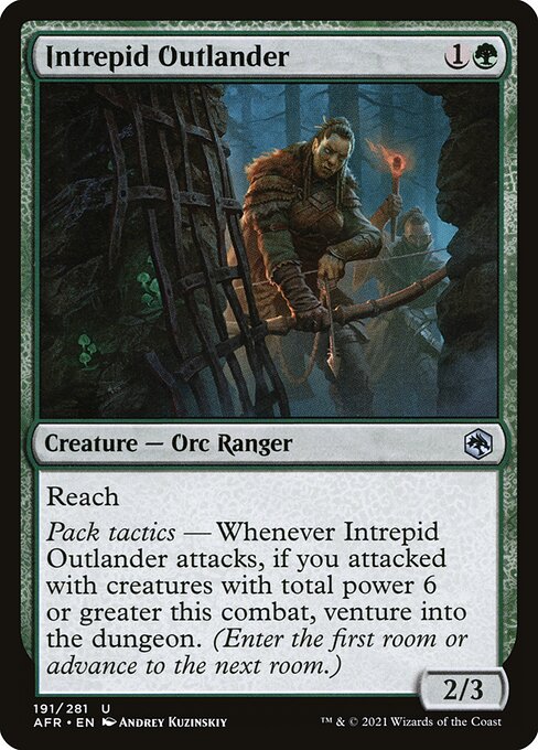 MTG Intrepid Outlander AFR 191 Regular Foil
