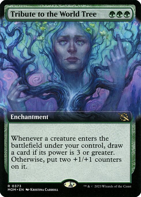 MTG Tribute to the World Tree MOM 373 Extended Art Foil