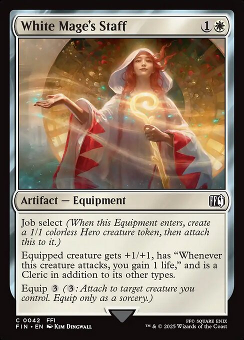 MTG White Mage's Staff FIN 042 Regular Nonfoil