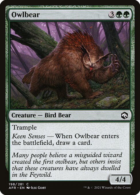 MTG Owlbear AFR 198 Regular Foil