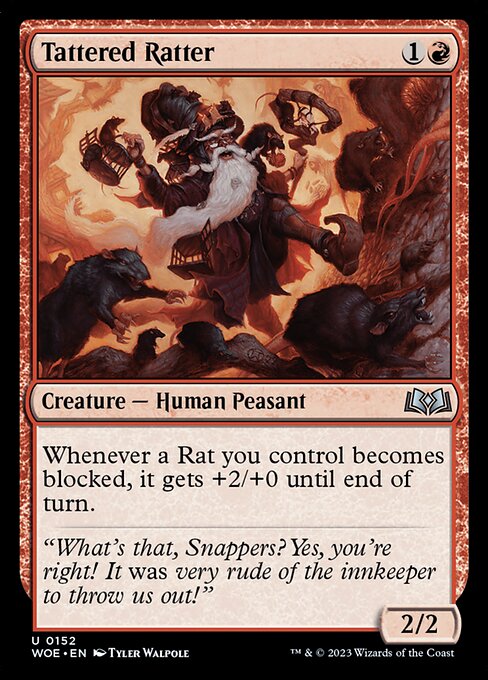 MTG Tattered Ratter WOE 152 Regular Nonfoil