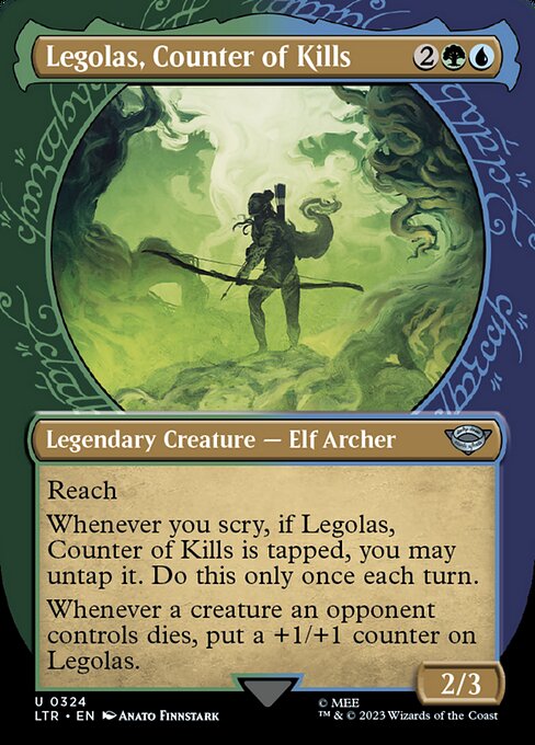MTG Legolas, Counter of Kills LTR 324 Showcase Ring Nonfoil