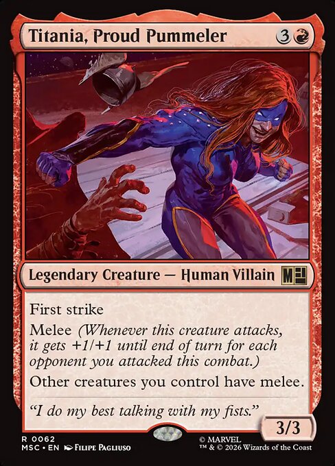 MTG Titania, Proud Pummeler MSC 062 Regular Nonfoil