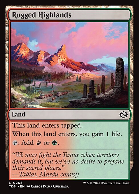 MTG Rugged Highlands TDM 265 Regular Foil