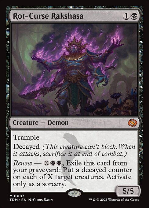 MTG Rot-Curse Rakshasa TDM 087 Regular Nonfoil