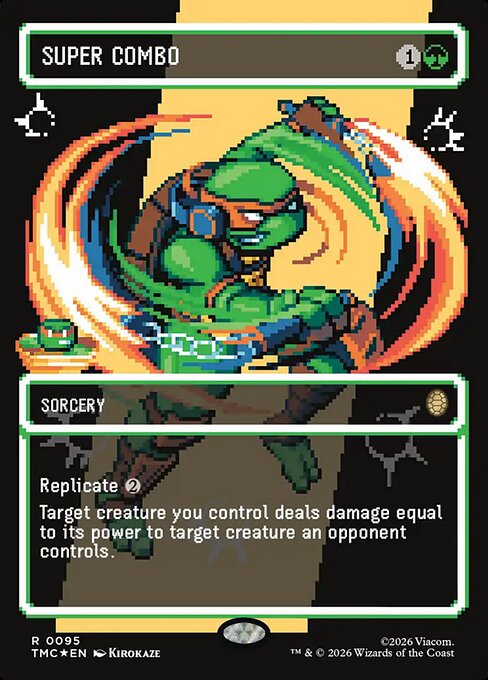 MTG Super Combo TMC 095 Borderless Pixel Surge Foil
