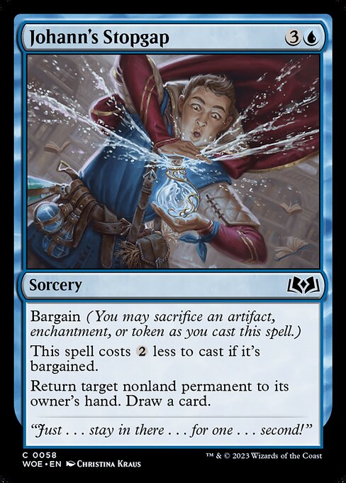 MTG Johann's Stopgap WOE 058 Regular Nonfoil
