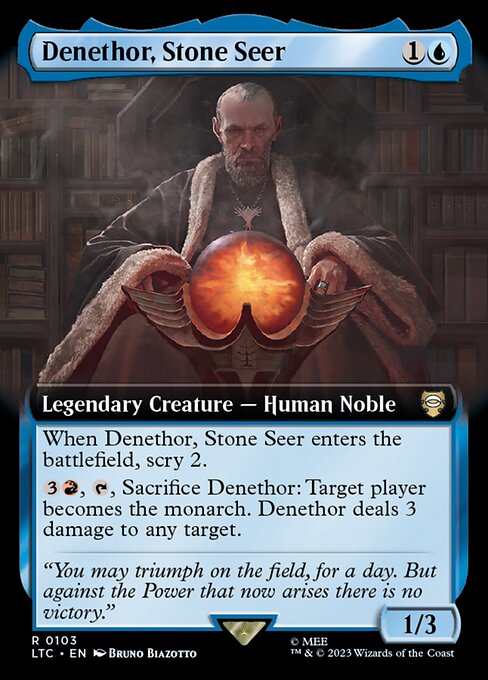 MTG Denethor, Stone Seer LTC 103 Extended Art Nonfoil