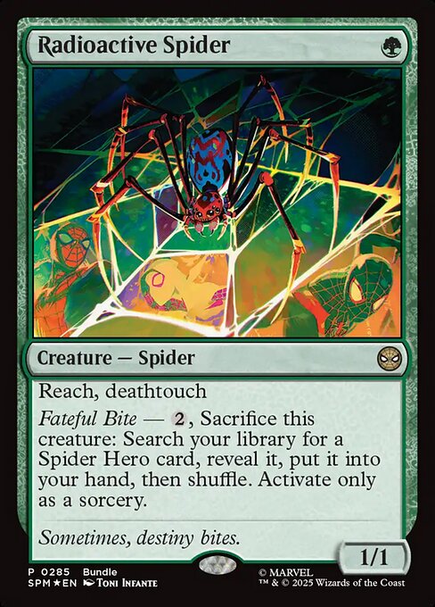 MTG Radioactive Spider SPM 285 Bundle Promo Foil