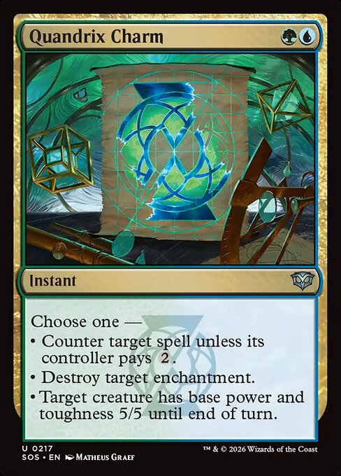 MTG Quandrix Charm SOS 217 Regular Foil