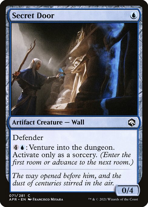 MTG Secret Door AFR 071 Regular Nonfoil