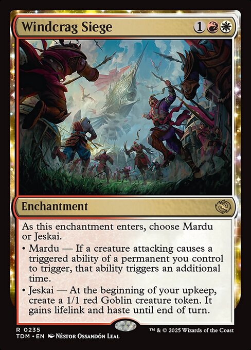 MTG Windcrag Siege TDM 235 Regular Nonfoil