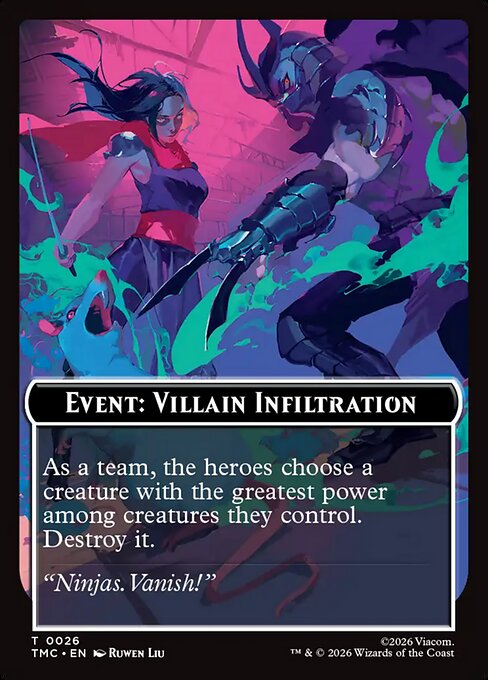 MTG Event: Villain Infiltration Token TMC 026 Token Nonfoil