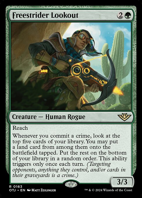 MTG Freestrider Lookout OTJ 163 Regular Foil