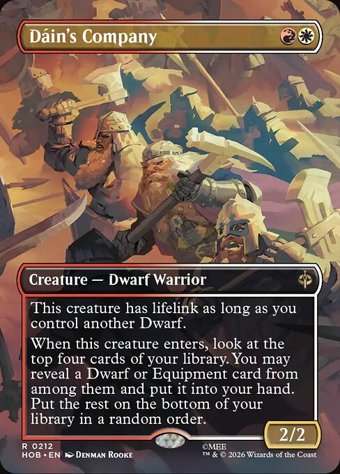 MTG Dáin's Company HOB 212 Alternate Art Foil
