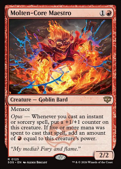 MTG Molten-Core Maestro SOS 125 Regular Nonfoil