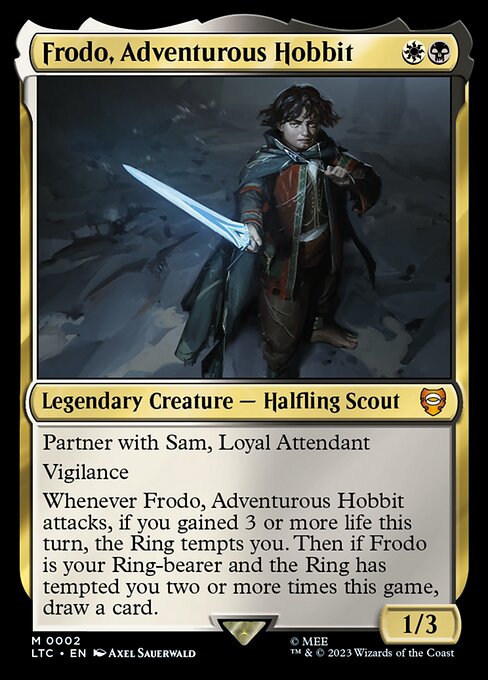 MTG Frodo, Adventurous Hobbit LTC 002 Regular Foil