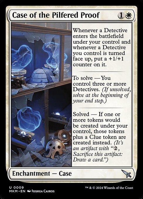 MTG Case of the Pilfered Proof MKM 009 Regular Nonfoil