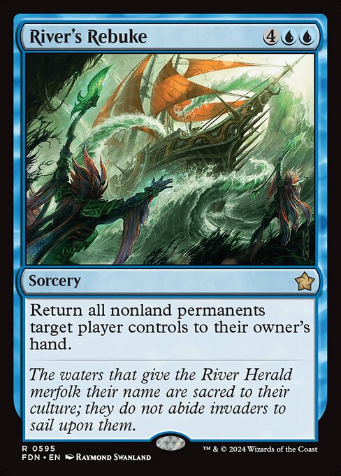 MTG River's Rebuke FDN 595 Starter Collection Nonfoil