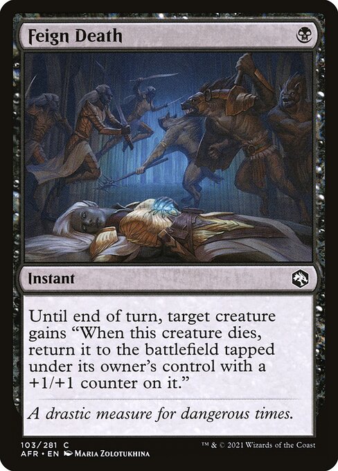 MTG Feign Death AFR 103 Regular Foil