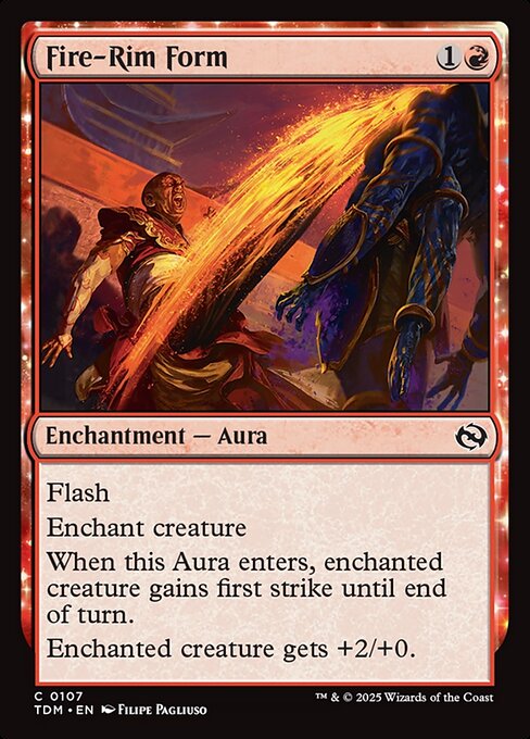 MTG Fire-Rim Form TDM 107 Regular Foil