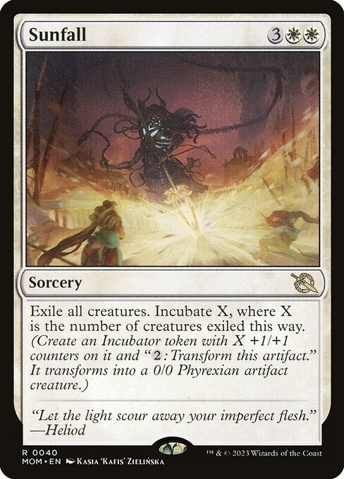 MTG Sunfall MOM 040 Regular Foil