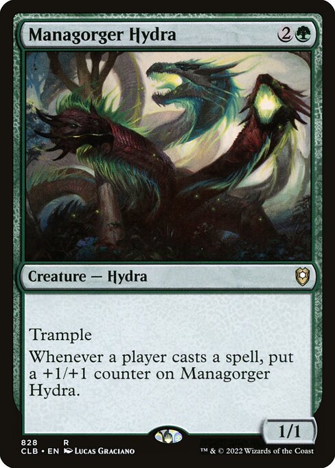 MTG Managorger Hydra CLB 828 Commander Deck Nonfoil
