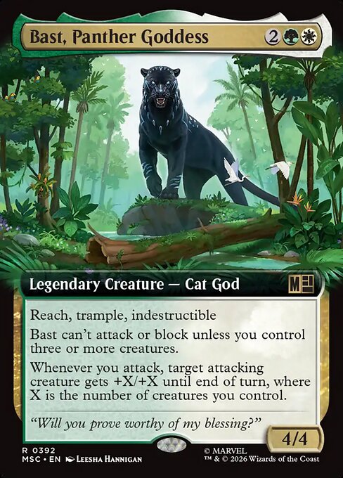 MTG Bast, Panther Goddess MSC 392 Extended Art Nonfoil