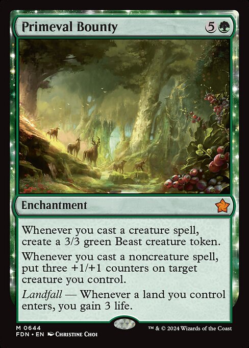 MTG Primeval Bounty FDN 644 Starter Collection Nonfoil