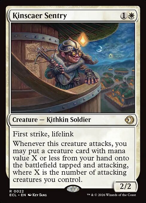 MTG Kinscaer Sentry ECL 022 Regular Foil