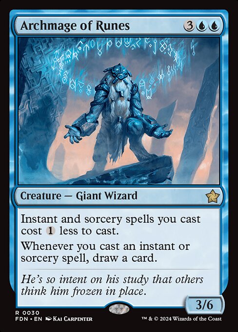MTG Archmage of Runes FDN 030 Regular Foil