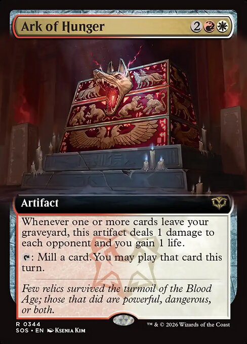 MTG Ark of Hunger SOS 344 Extended Art Foil