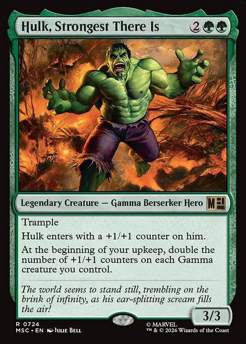 MTG Hulk, Strongest There Is MSC 724 Regular Foil